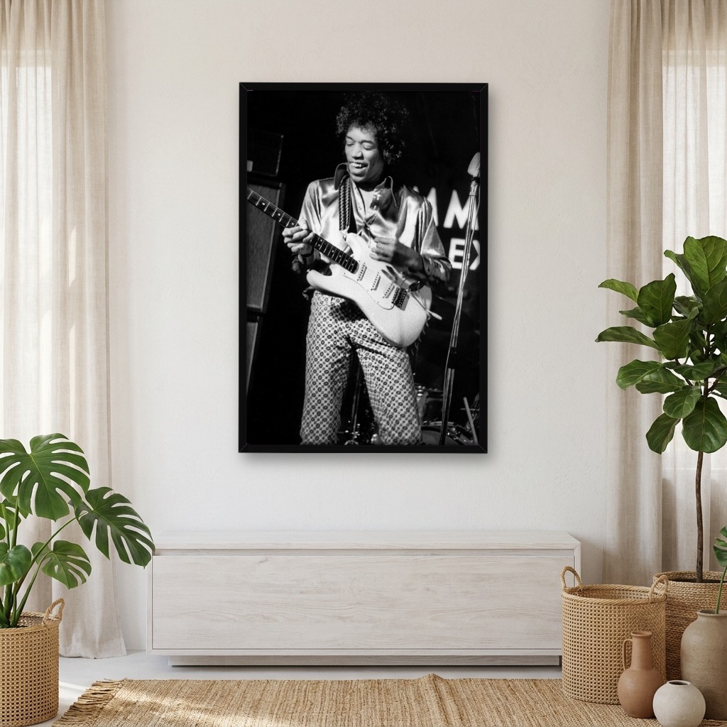 Jimi Hendrix San Antonio1970.5.10タペストリー Queroposters