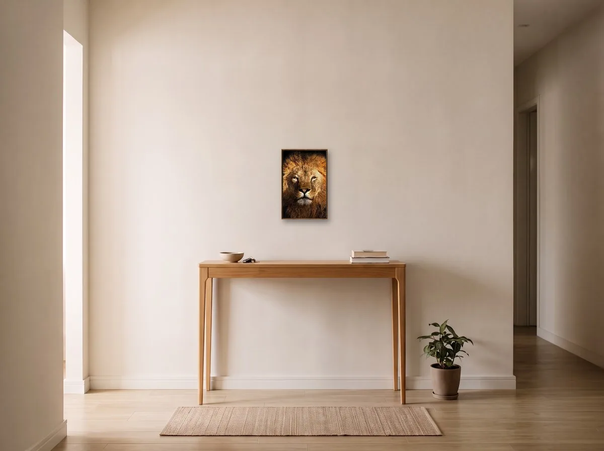 Quadro 30×45 flutuante tabaco em hall