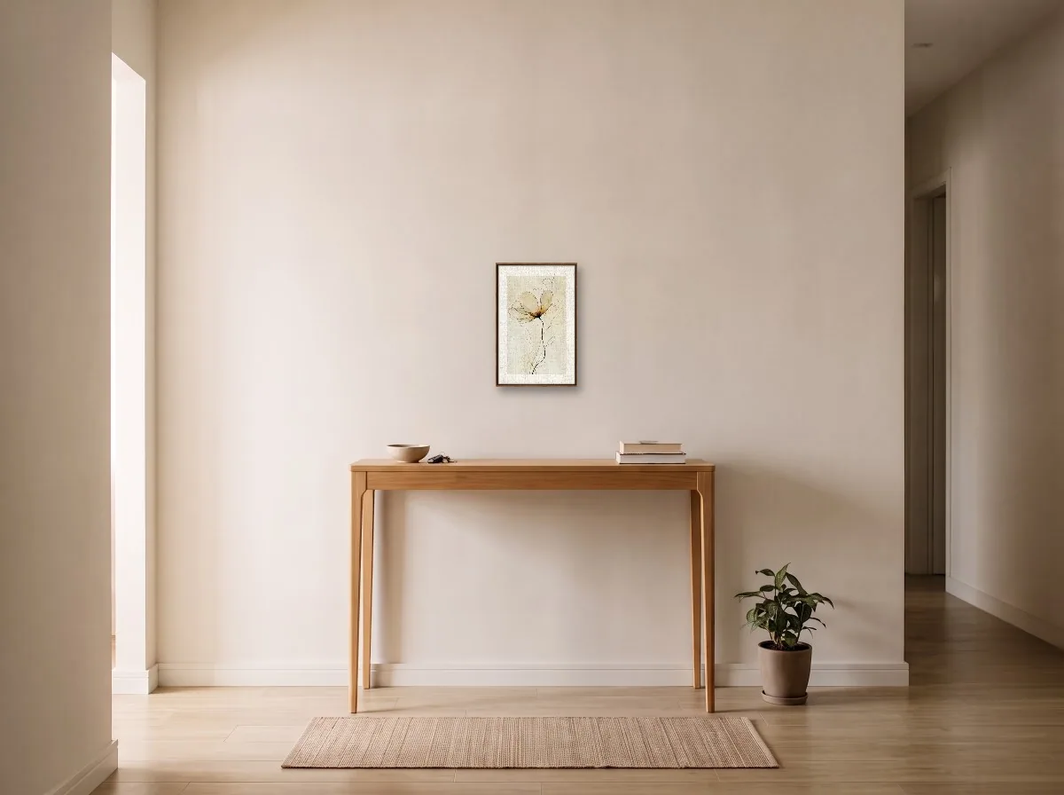 Quadro 30×45 flutuante tabaco em hall