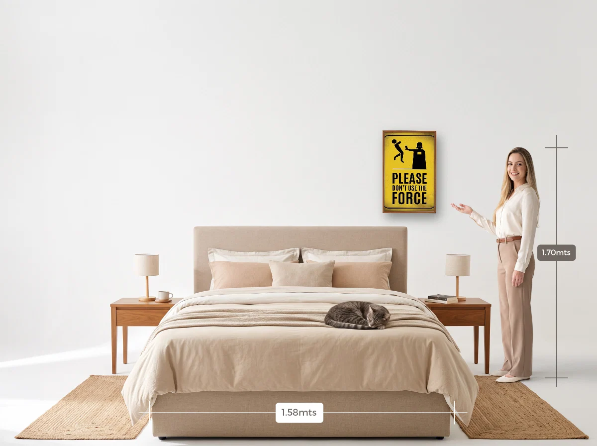 Quadro 40×60 · Caixa · freijó · Quarto · cama queen