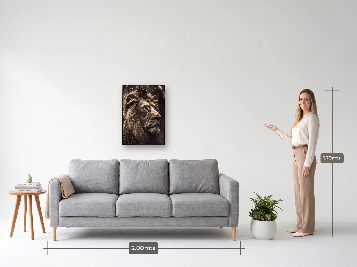 Quadro 50×70 · Filete · preta · Sala · sofá de 2,00 m