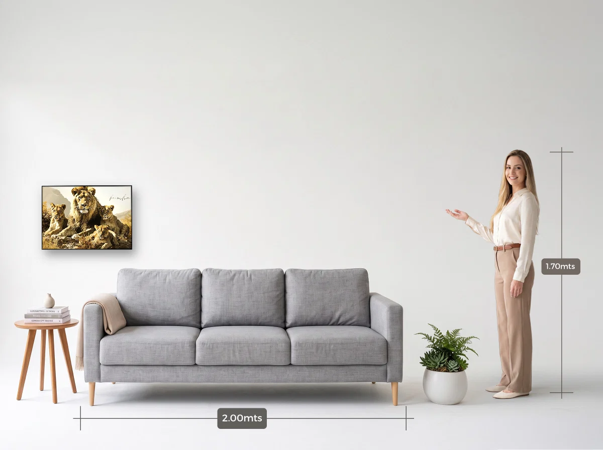 Quadro 50×70 · Filete · preta · Sala · sofá de 2,00 m