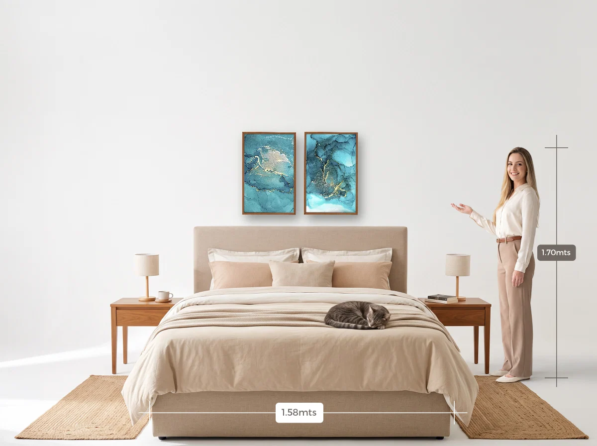 Duo 40×60 · Caixa · freijó · Quarto · cama queen