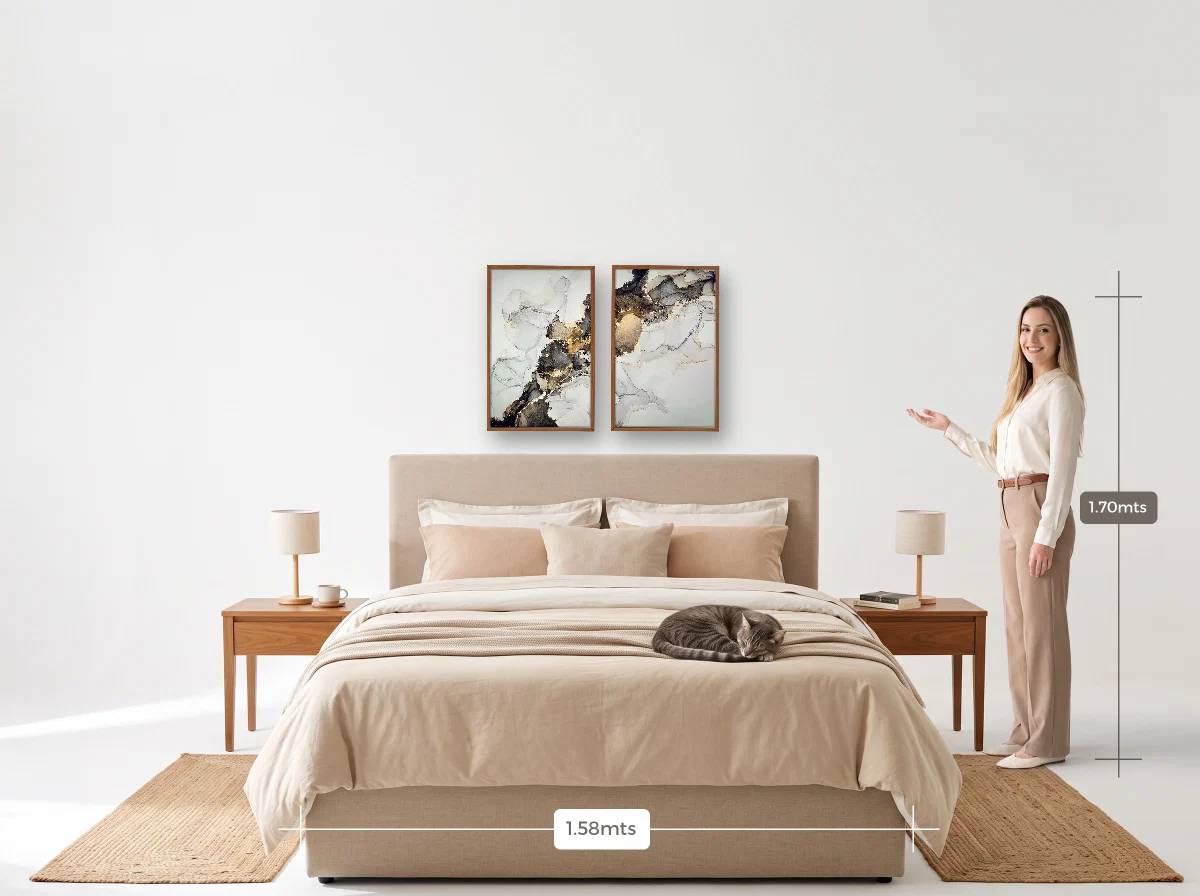 Duo 40×60 · Caixa · freijó · Quarto · cama queen