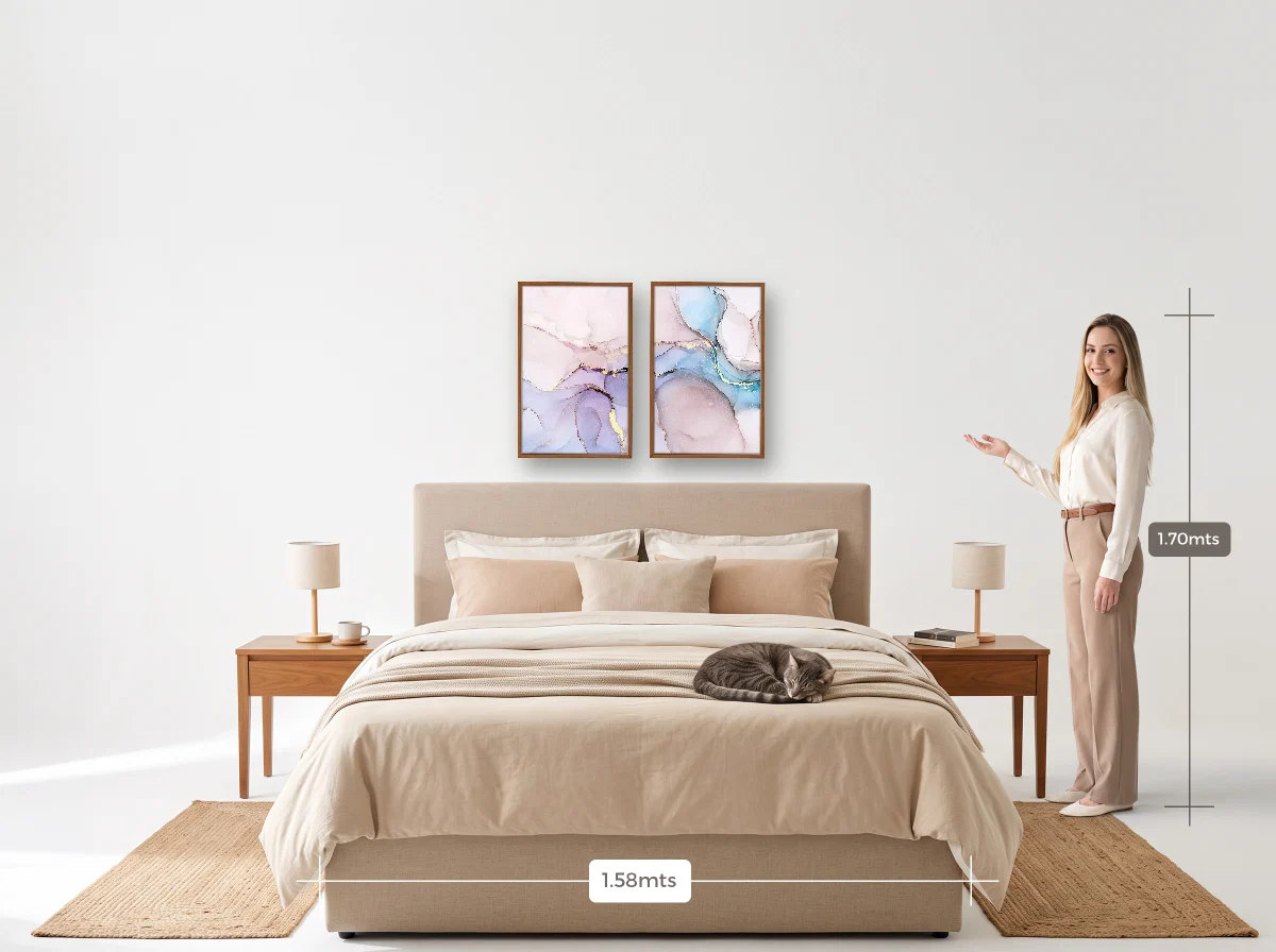 Duo 40×60 · Caixa · freijó · Quarto · cama queen