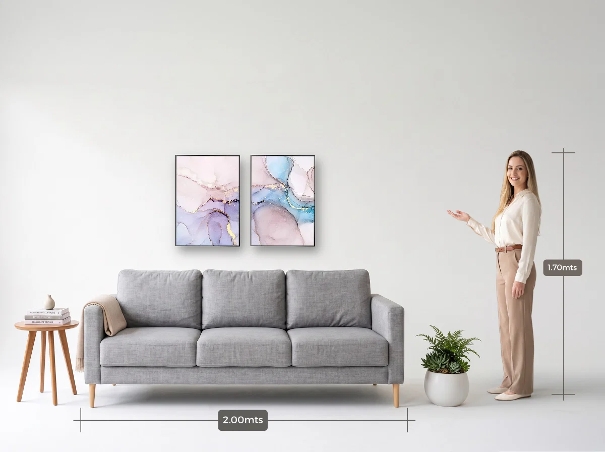 Duo 50×70 · Filete · preta · Sala · sofá de 2,00 m
