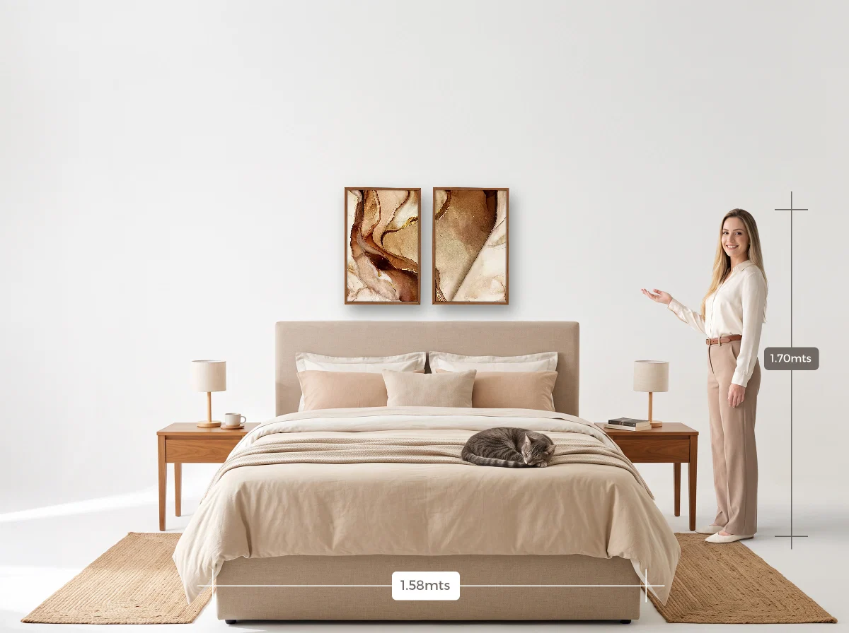 Duo 40×60 · Caixa · freijó · Quarto · cama queen