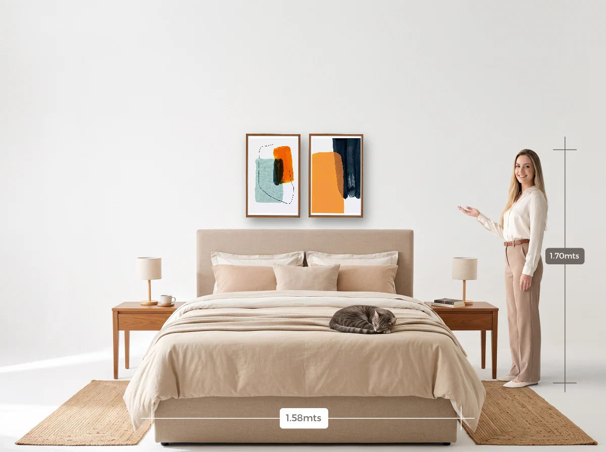 Duo 40×60 · Caixa · freijó · Quarto · cama queen