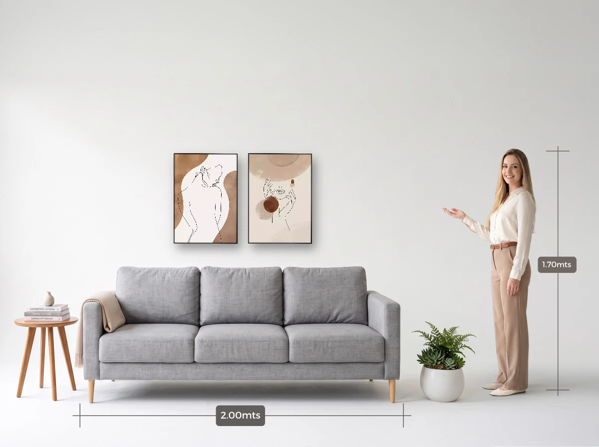 Duo 50×70 · Filete · preta · Sala · sofá de 2,00 m
