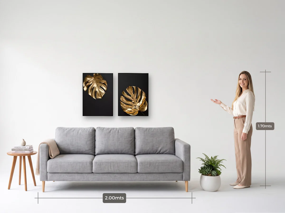 Duo 50×70 · Filete · preta · Sala · sofá de 2,00 m