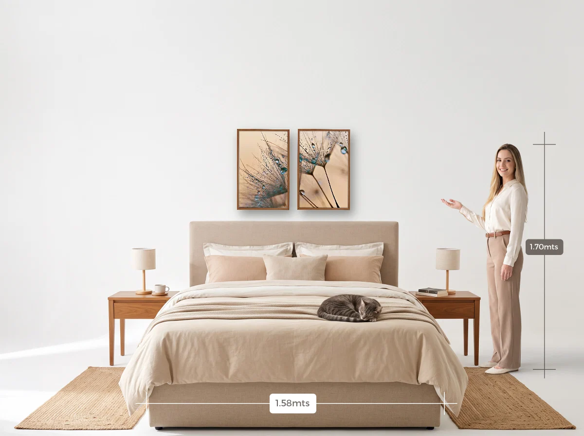 Duo 40×60 · Caixa · freijó · Quarto · cama queen