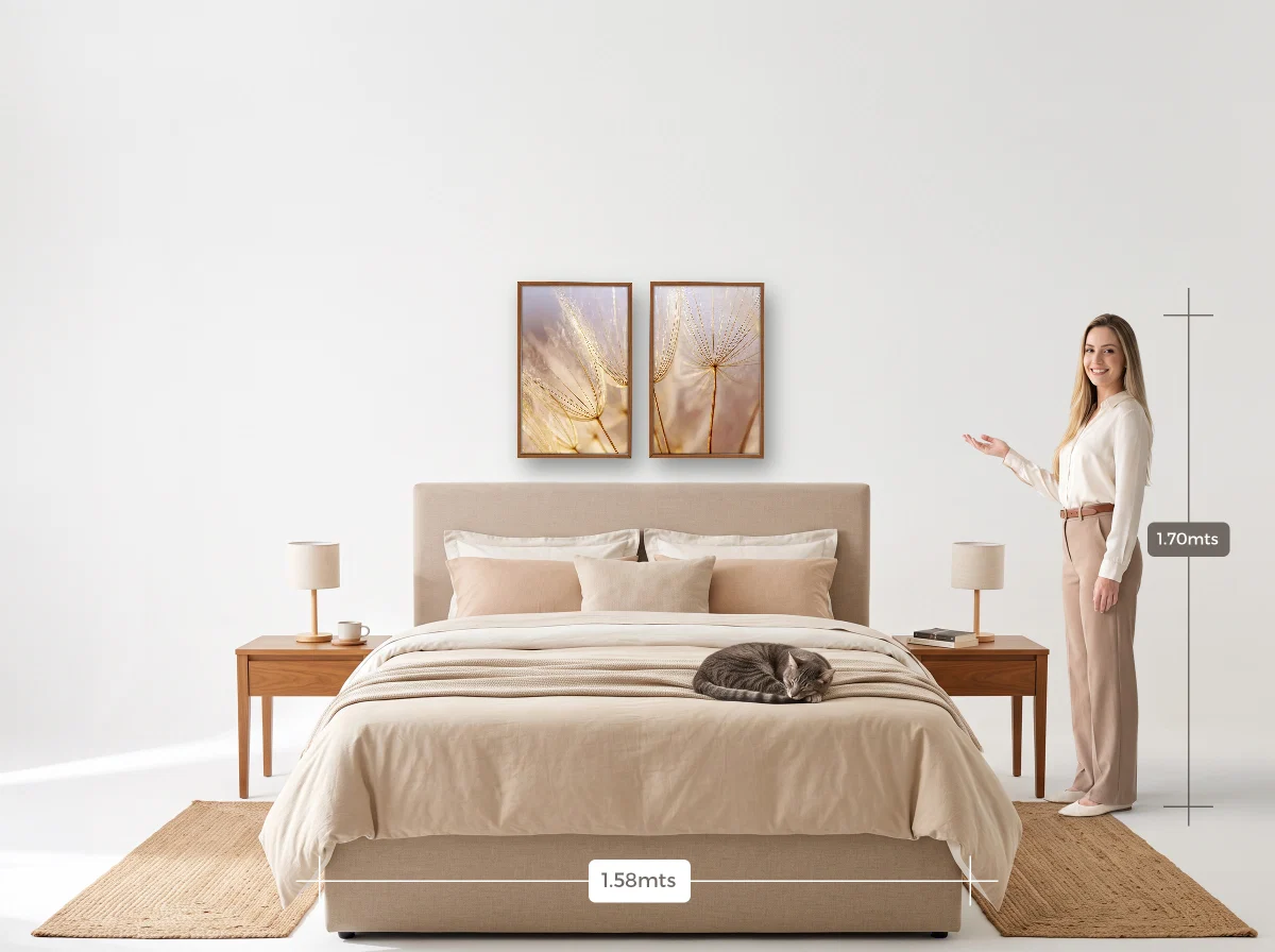 Duo 40×60 · Caixa · freijó · Quarto · cama queen