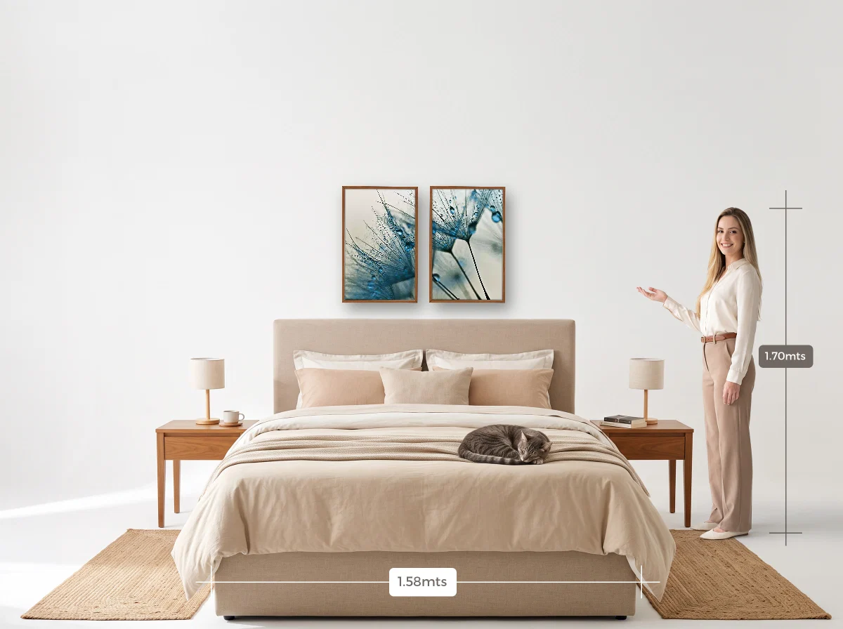 Duo 40×60 · Caixa · freijó · Quarto · cama queen