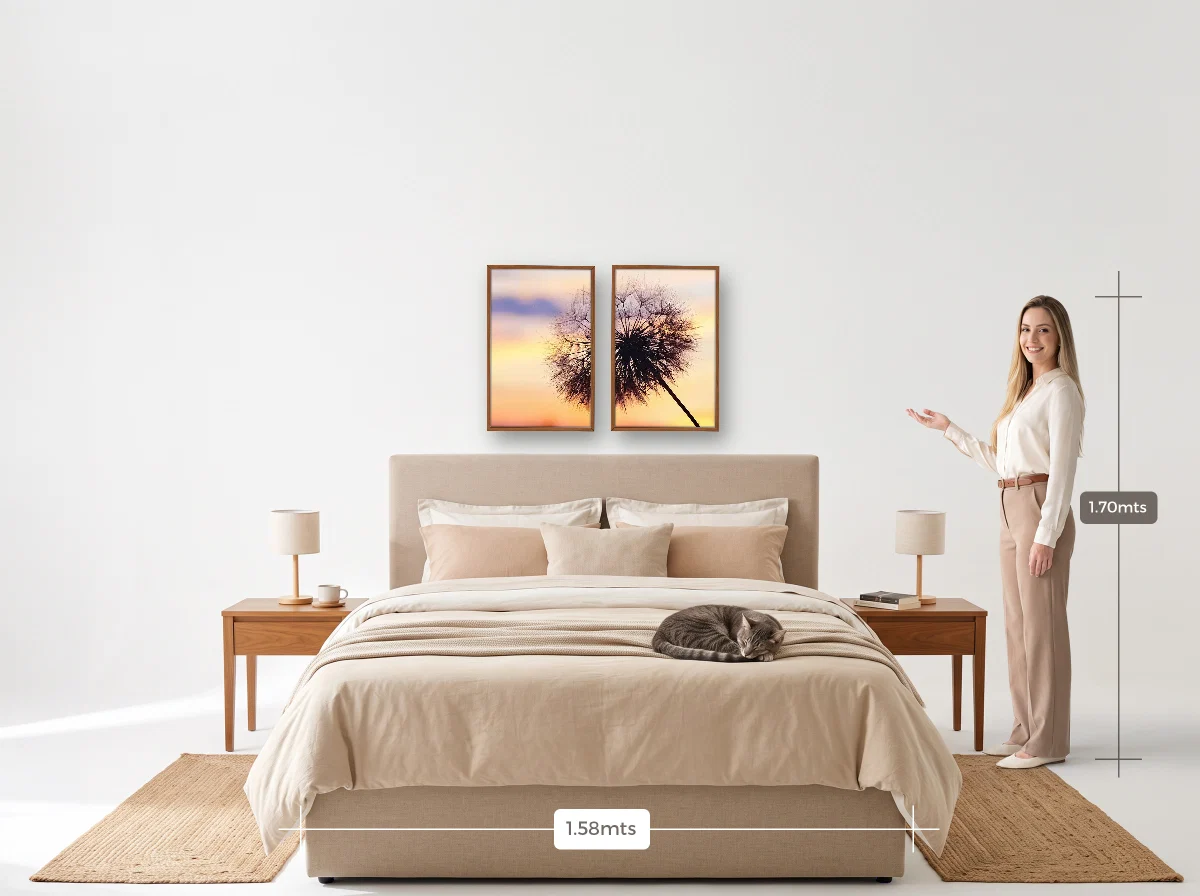 Duo 40×60 · Caixa · freijó · Quarto · cama queen