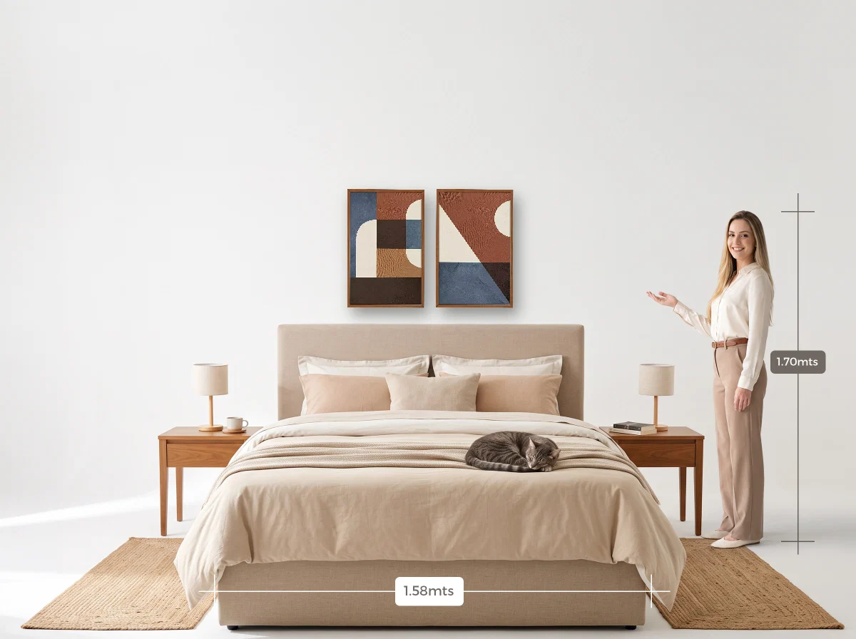 Duo 40×60 · Caixa · freijó · Quarto · cama queen