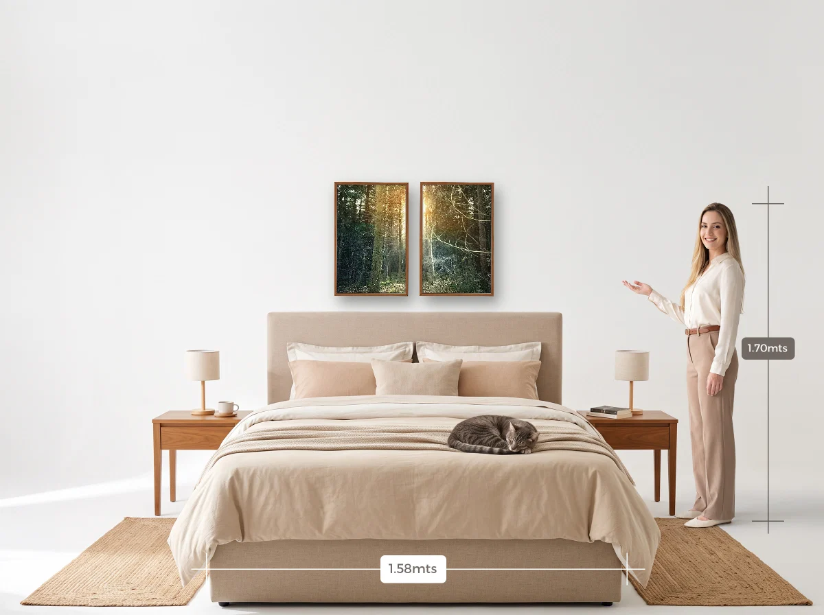 Duo 40×60 · Caixa · freijó · Quarto · cama queen