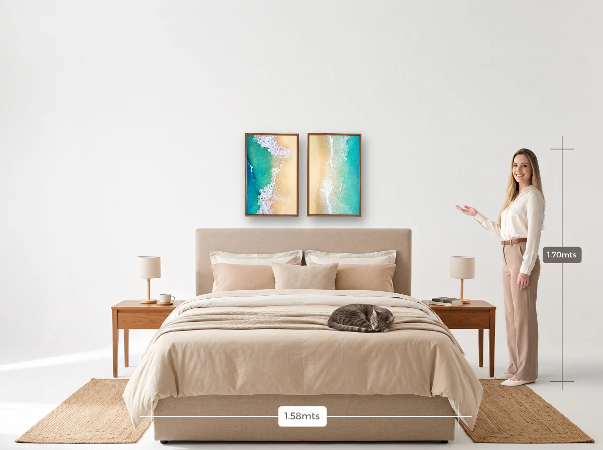 Duo 40×60 · Caixa · freijó · Quarto · cama queen