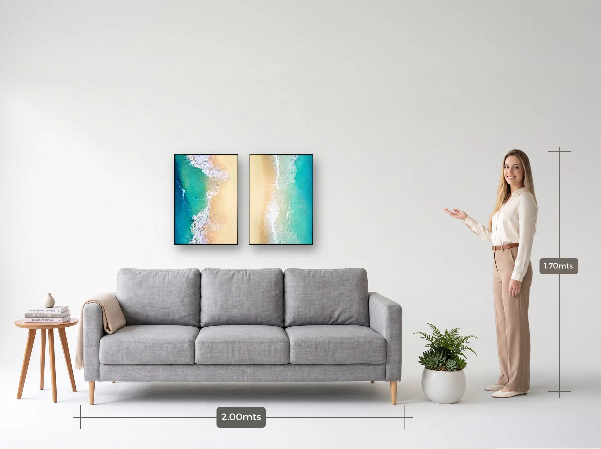 Duo 50×70 · Filete · preta · Sala · sofá de 2,00 m