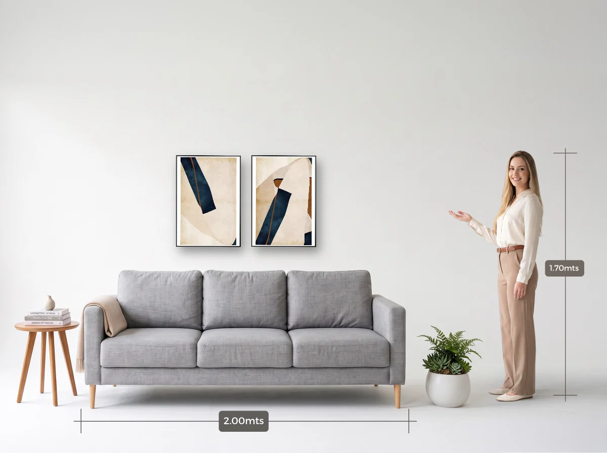 Duo 50×70 · Filete · preta · Sala · sofá de 2,00 m