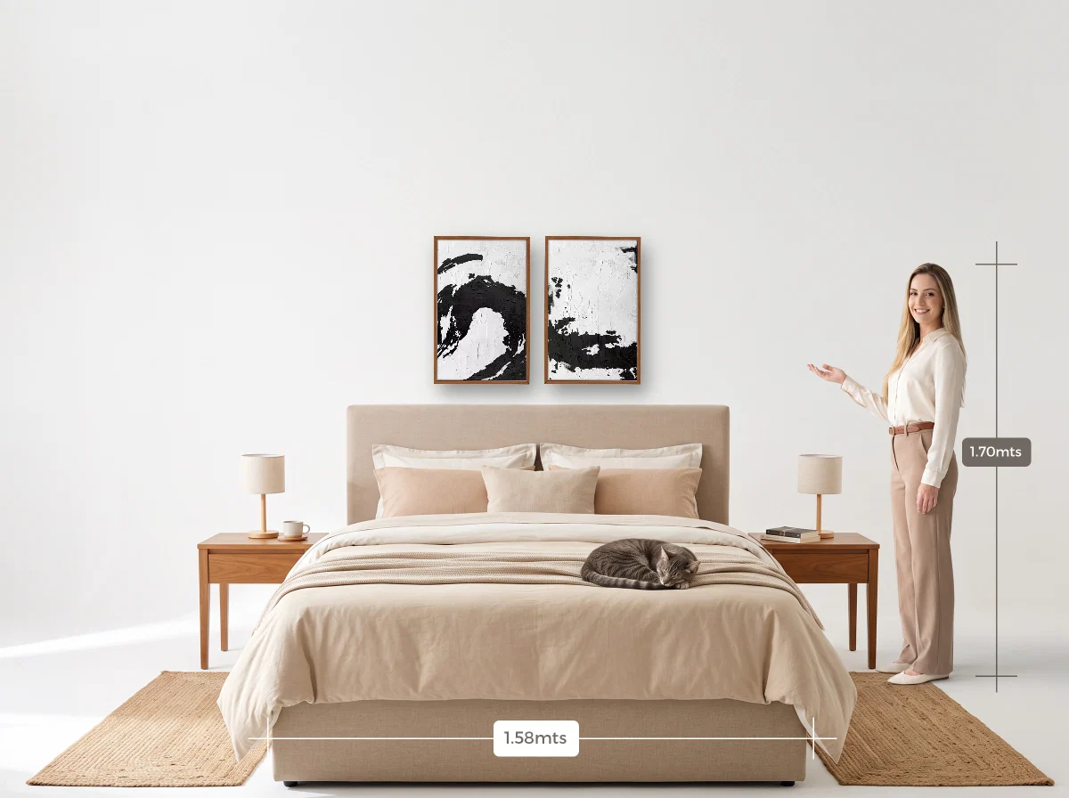 Duo 40×60 · Caixa · freijó · Quarto · cama queen
