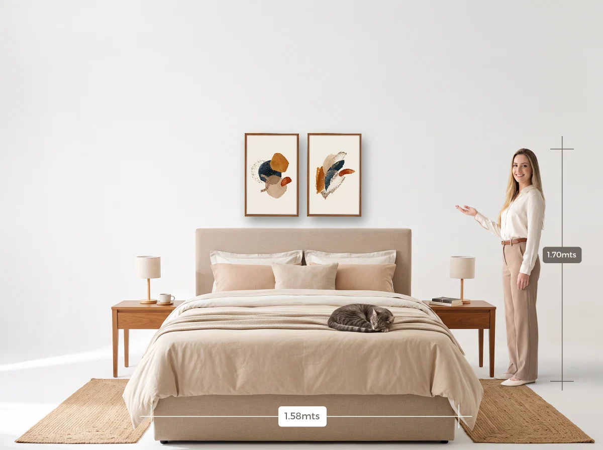 Duo 40×60 · Caixa · freijó · Quarto · cama queen