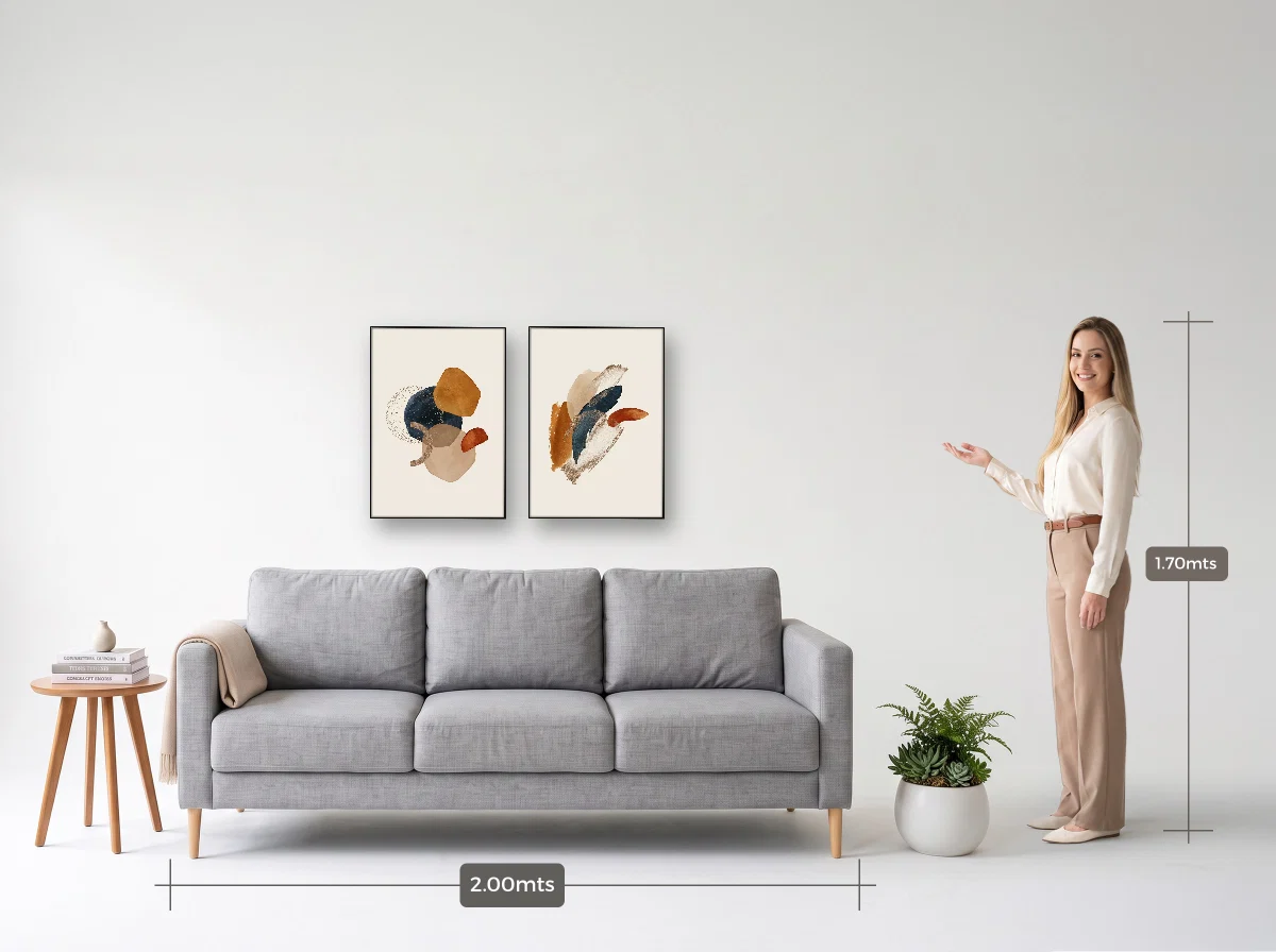 Duo 50×70 · Filete · preta · Sala · sofá de 2,00 m