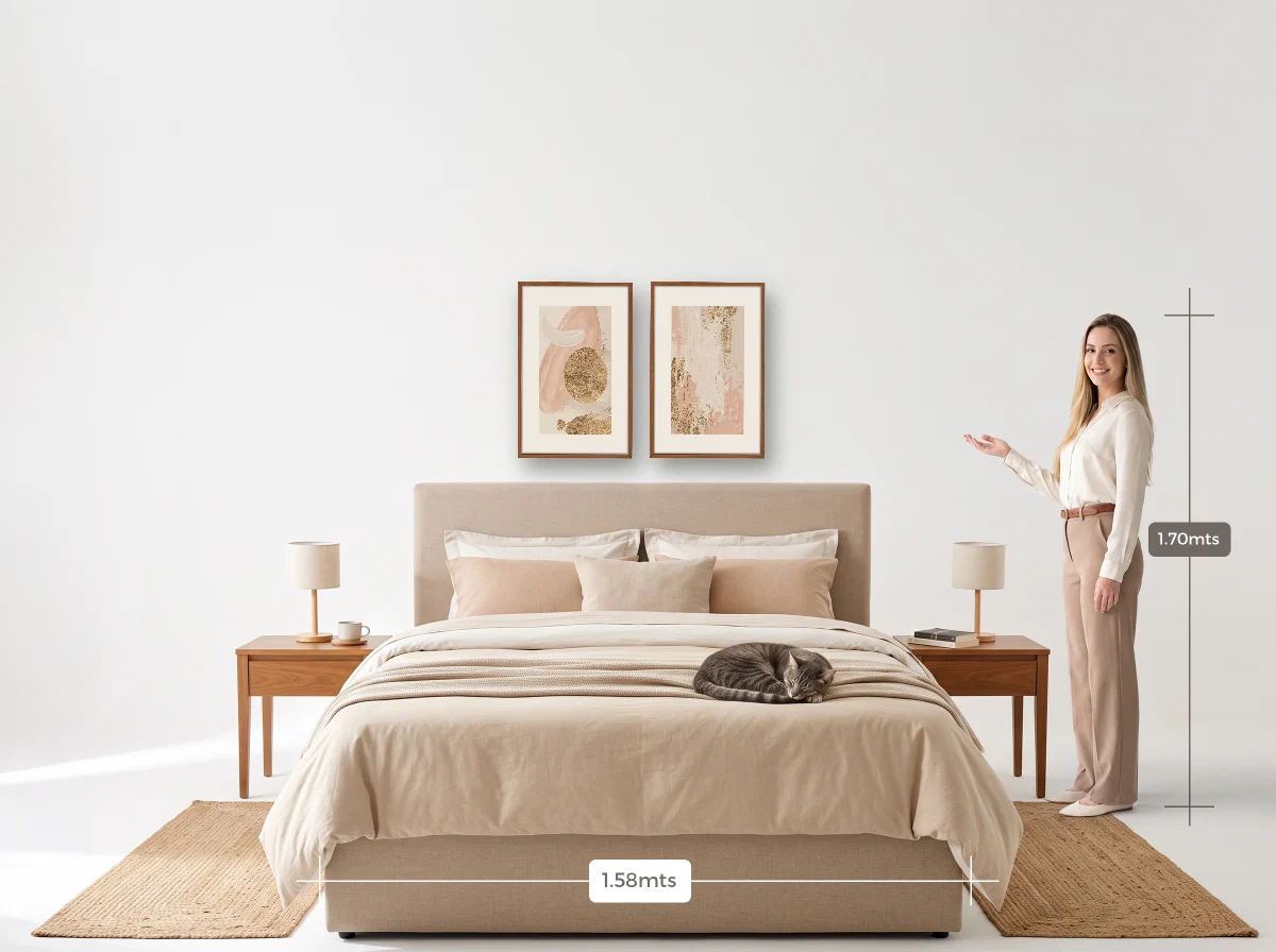 Duo 40×60 · Caixa · freijó · Quarto · cama queen
