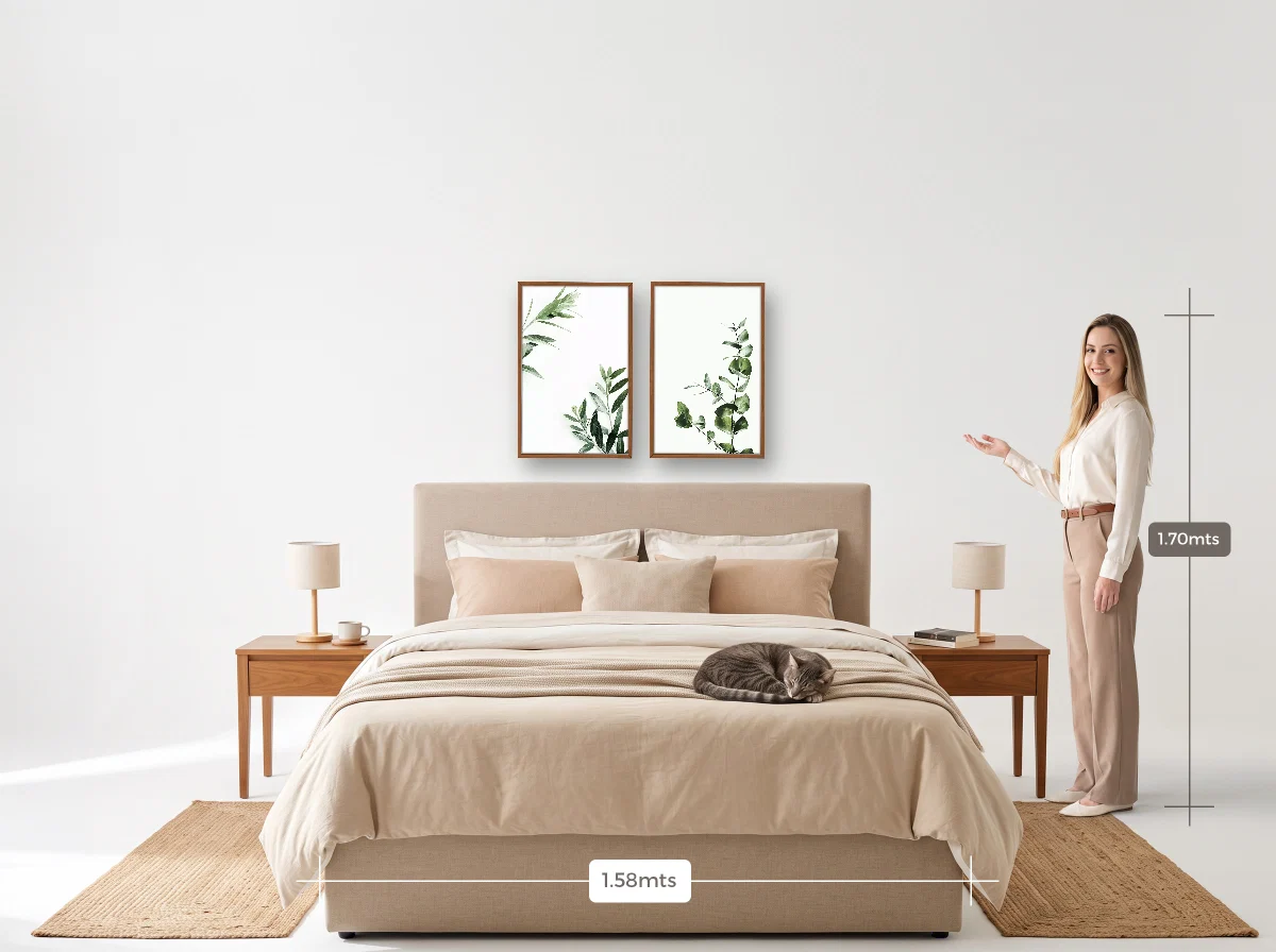 Duo 40×60 · Caixa · freijó · Quarto · cama queen
