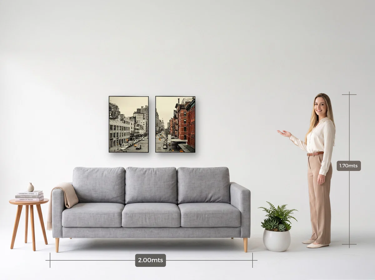 Duo 50×70 · Filete · preta · Sala · sofá de 2,00 m