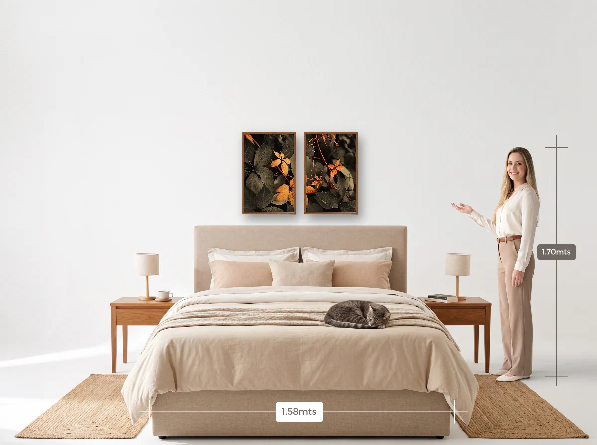 Duo 40×60 · Caixa · freijó · Quarto · cama queen