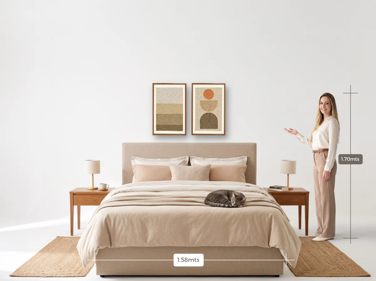 Duo 40×60 · Caixa · freijó · Quarto · cama queen