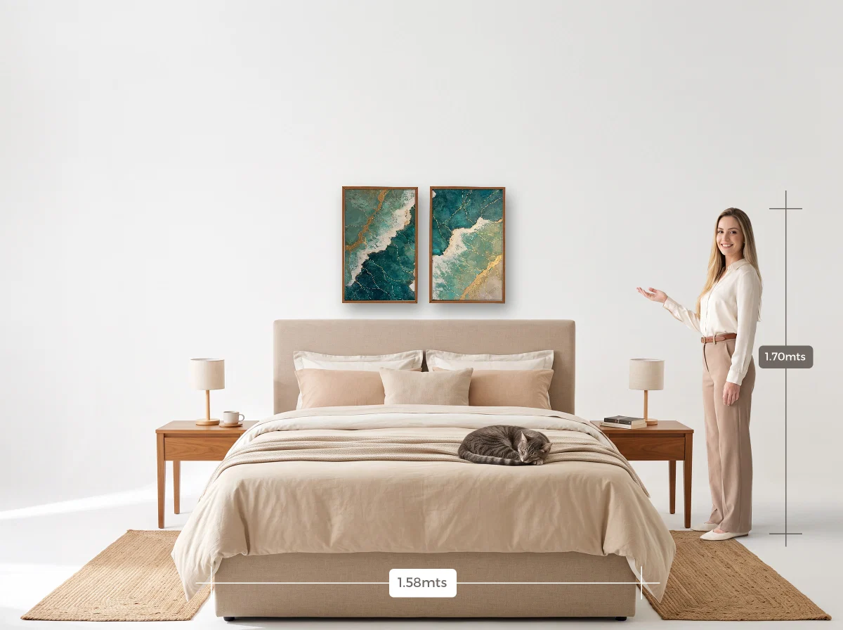 Duo 40×60 · Caixa · freijó · Quarto · cama queen