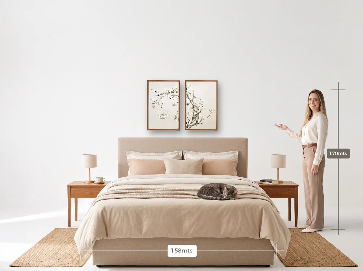 Duo 40×60 · Caixa · freijó · Quarto · cama queen