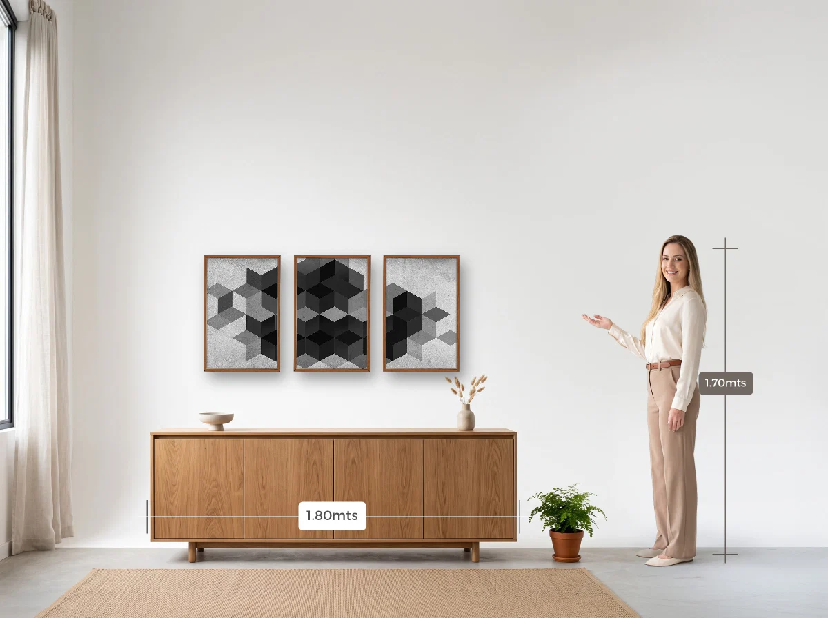 Trio 40×60 · Caixa · freijó · Sala · buffet de 1,80 m