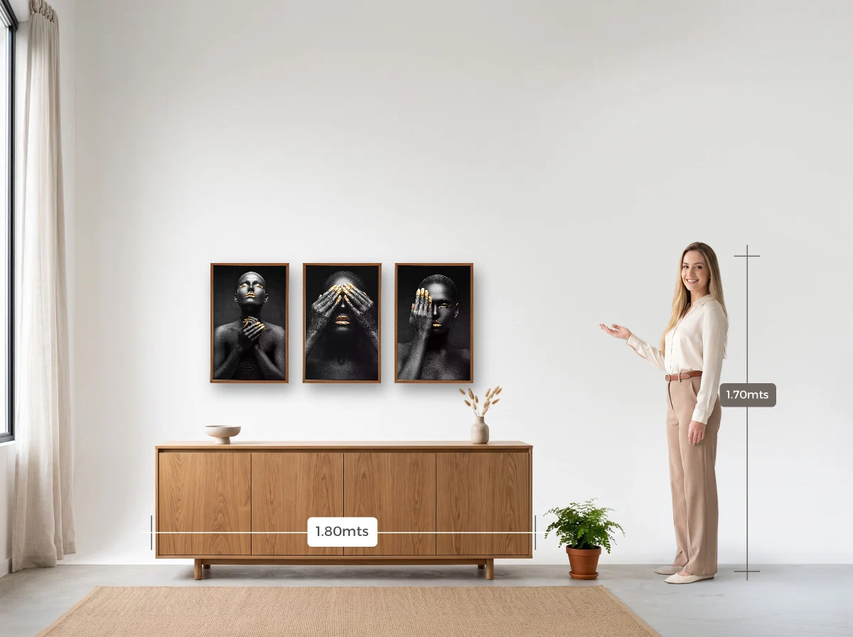 Trio 40×60 · Caixa · freijó · Sala · buffet de 1,80 m