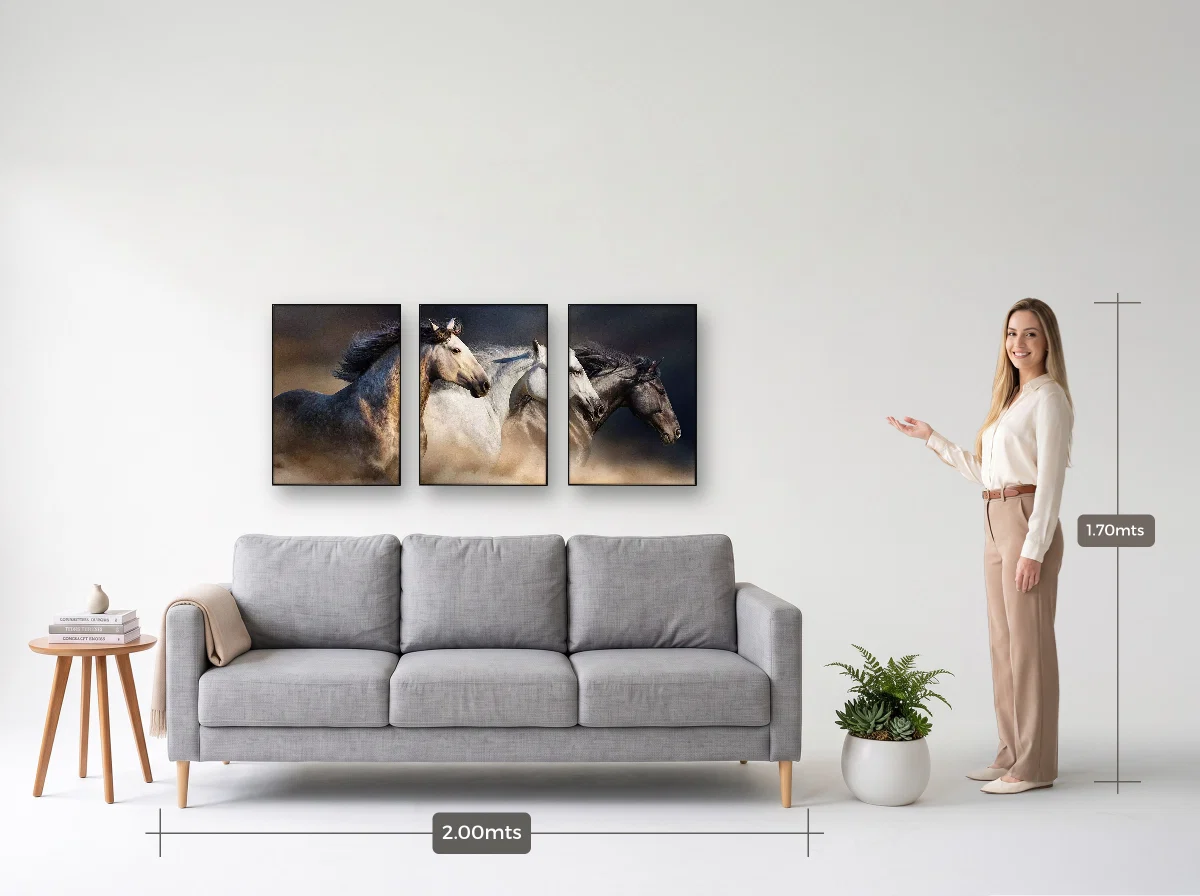 Trio 50×70 · Filete · preta · Sala · sofá de 2,00 m