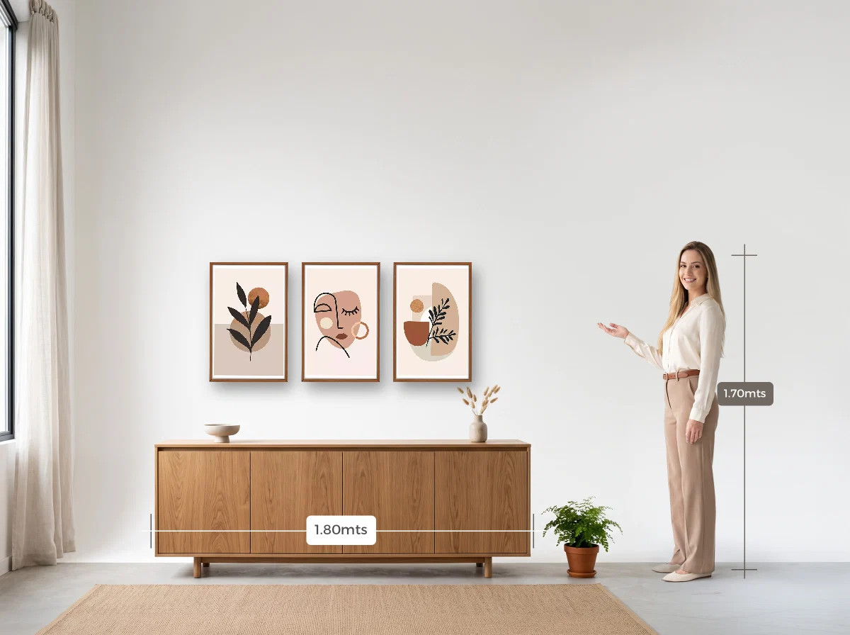 Trio 40×60 · Caixa · freijó · Sala · buffet de 1,80 m