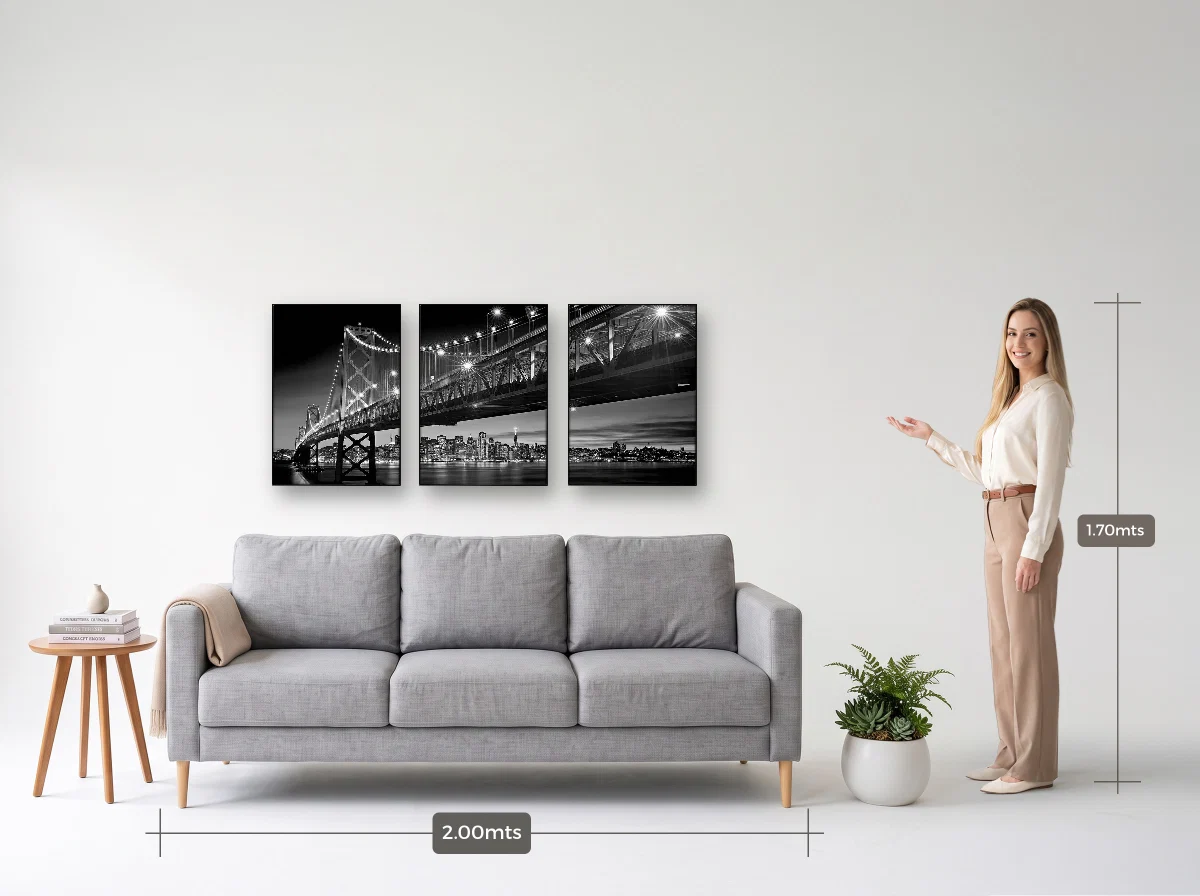 Trio 50×70 · Filete · preta · Sala · sofá de 2,00 m