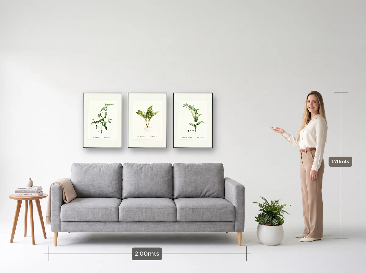 Trio 50×70 · Filete · preta · Sala · sofá de 2,00 m