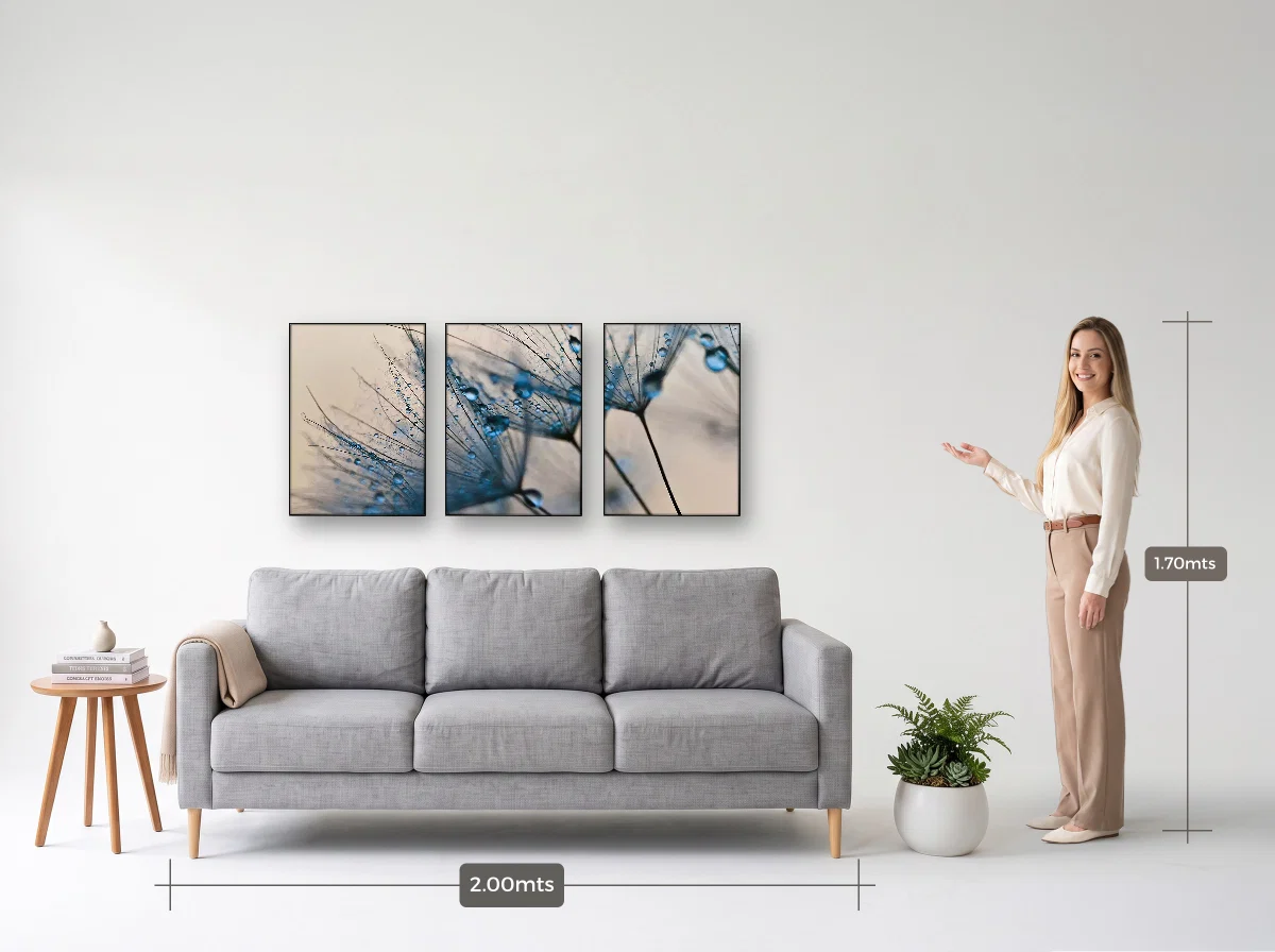 Trio 50×70 · Filete · preta · Sala · sofá de 2,00 m
