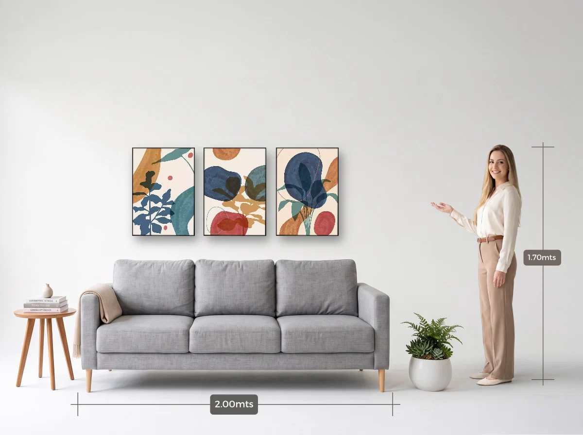 Trio 50×70 · Filete · preta · Sala · sofá de 2,00 m
