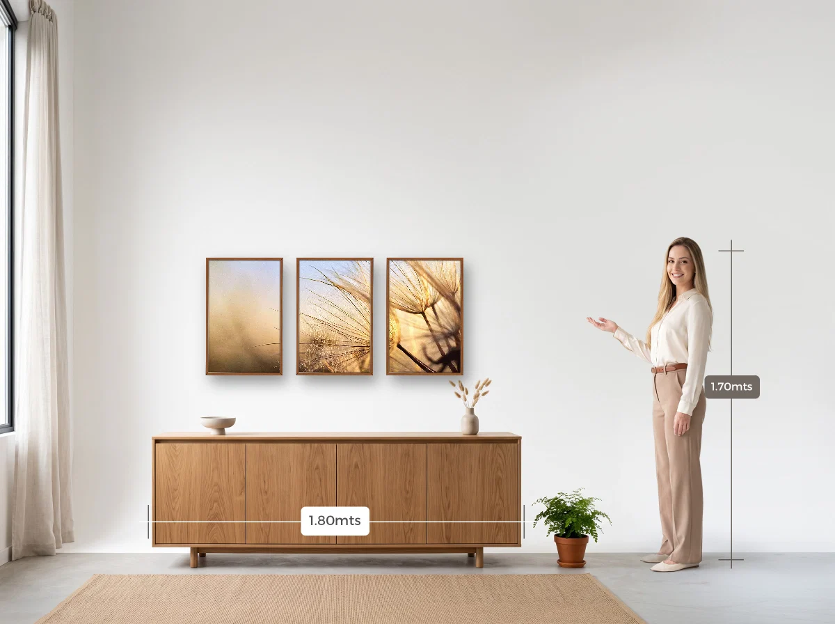 Trio 40×60 · Caixa · freijó · Sala · buffet de 1,80 m