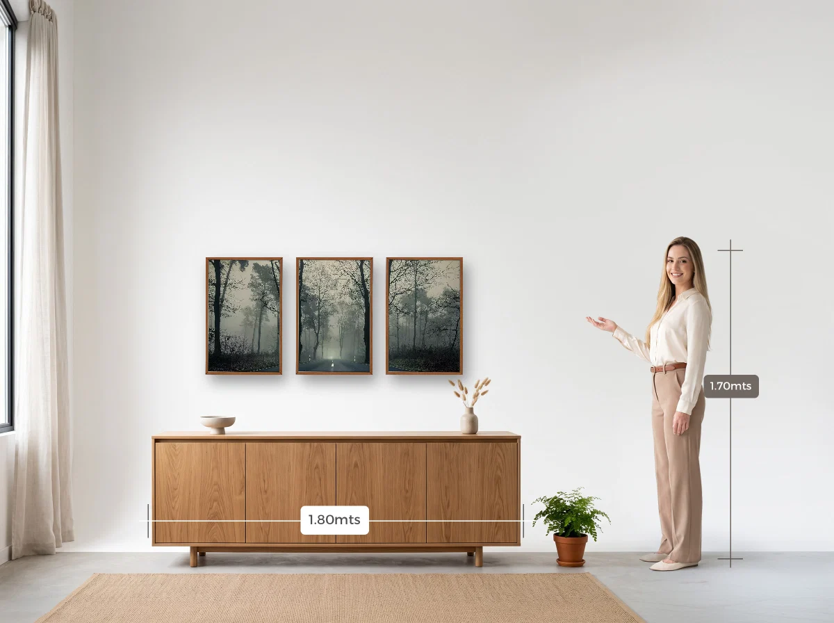 Trio 40×60 · Caixa · freijó · Sala · buffet de 1,80 m