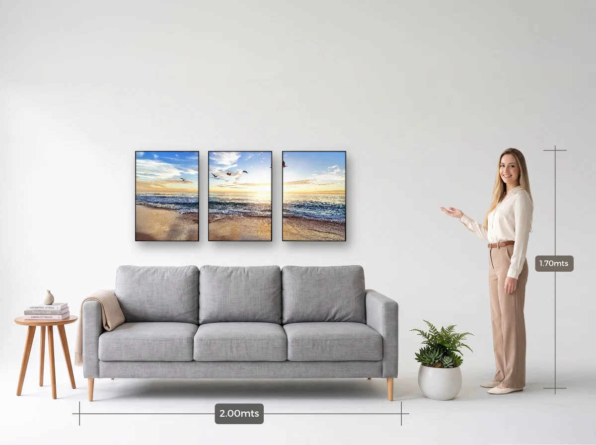 Trio 50×70 · Filete · preta · Sala · sofá de 2,00 m