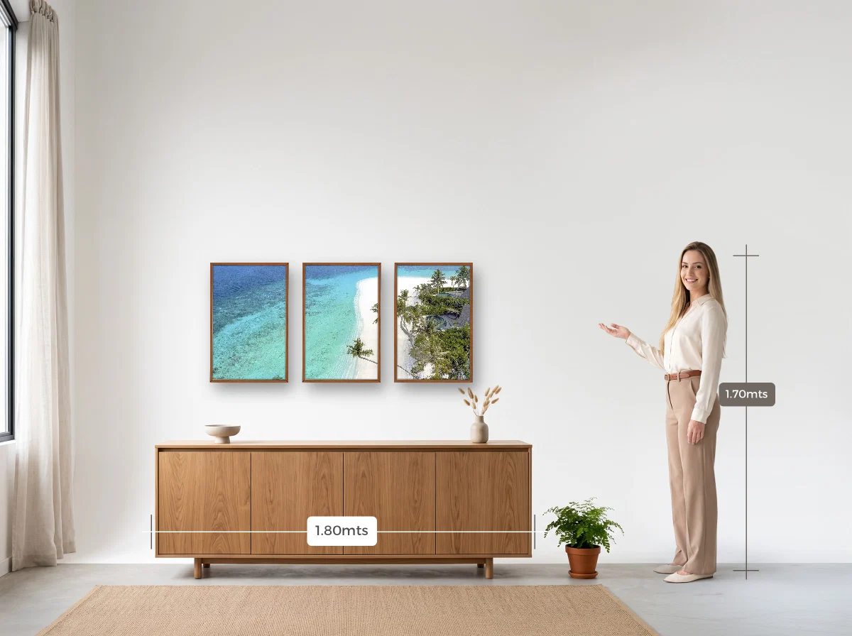 Trio 40×60 · Caixa · freijó · Sala · buffet de 1,80 m