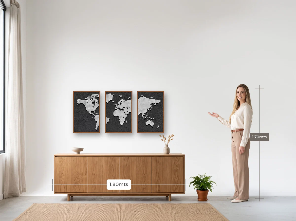 Trio 40×60 · Caixa · freijó · Sala · buffet de 1,80 m