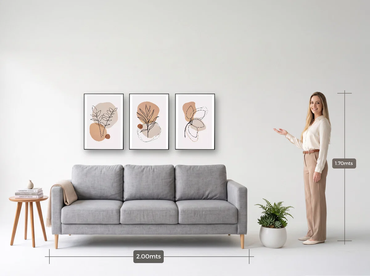 Trio 50×70 · Filete · preta · Sala · sofá de 2,00 m