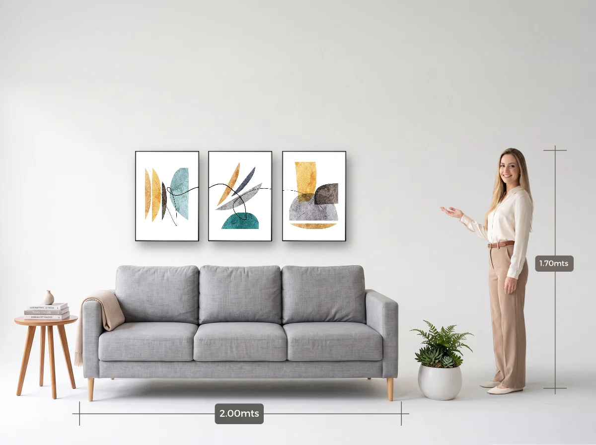 Trio 50×70 · Filete · preta · Sala · sofá de 2,00 m