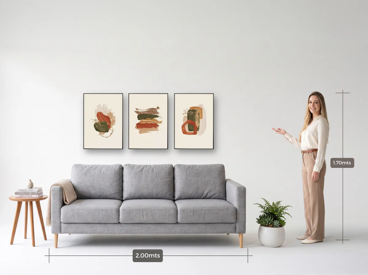 Trio 50×70 · Filete · preta · Sala · sofá de 2,00 m