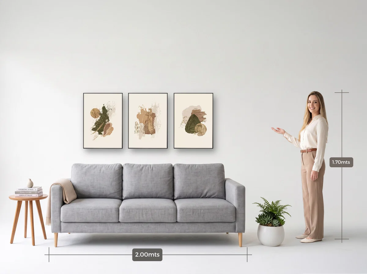 Trio 50×70 · Filete · preta · Sala · sofá de 2,00 m